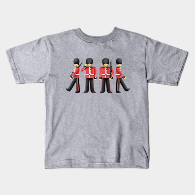 British Royal Guard Kids T-Shirt by CleanRain3675